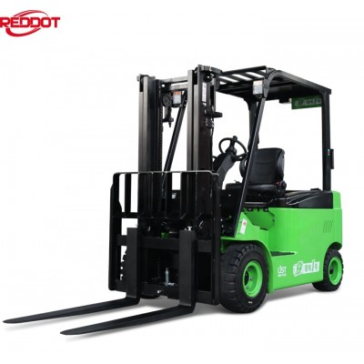 REDDOT high performance Lithium battery four wheel Electric Forklift Truck