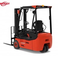 REDDOT Lithium battery operated three wheel Electric Forklift Truck with fingertip control